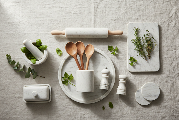 Plastic-Free Kitchen - 8 Natural Marble Alternatives to Everyday Plastic Tools