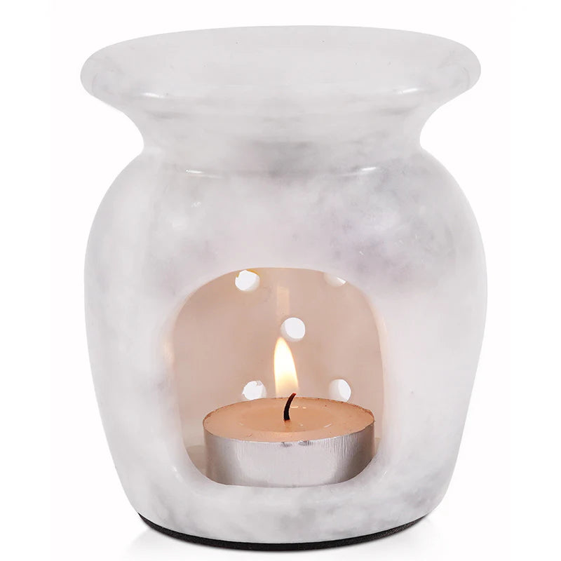 Artreestry Handmade Marble Oil Burner 4" Inches Handmade Candle Wax Warmer