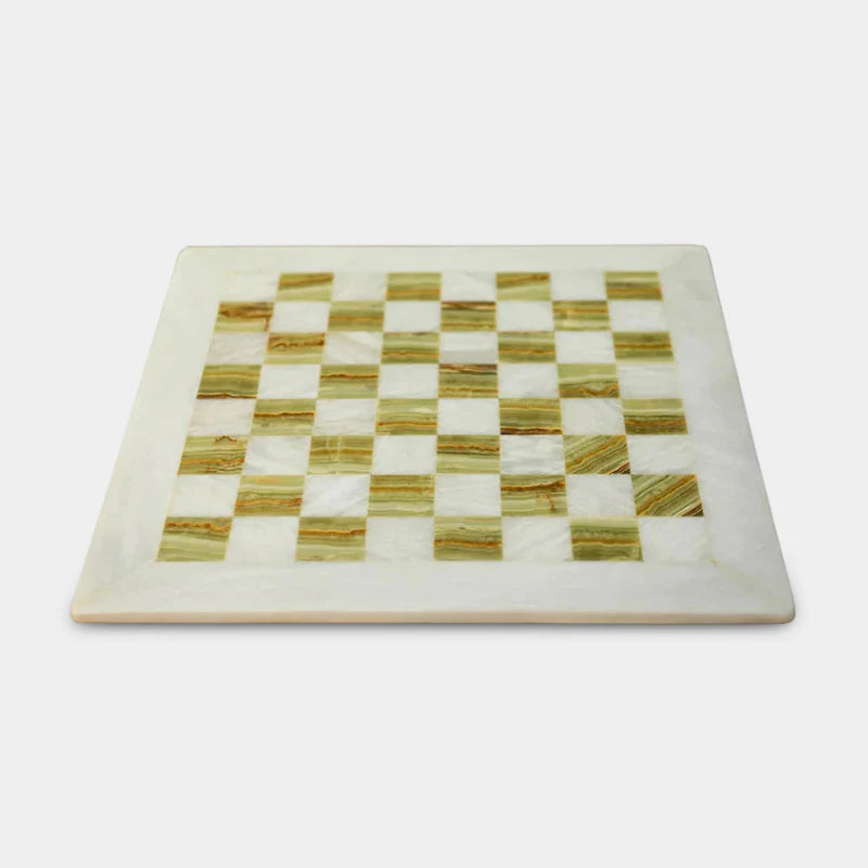 38cm Chess Boards - White & Green