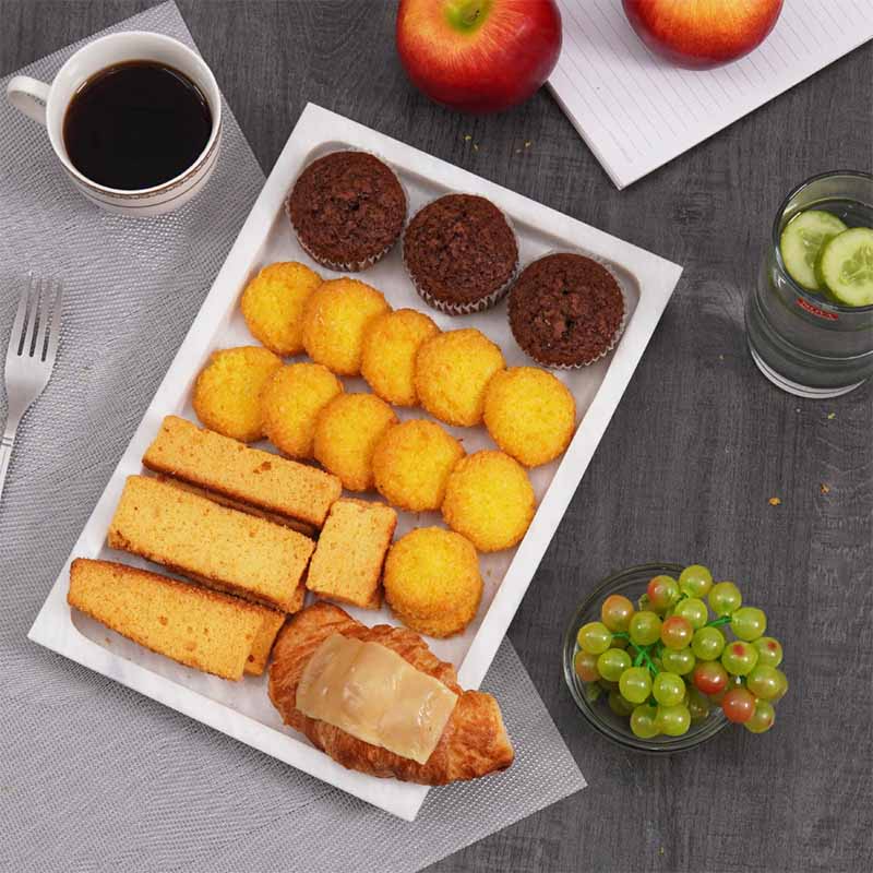 Serving Tray Handmade Marble Rectangle Food Tray for Kitchen Storage