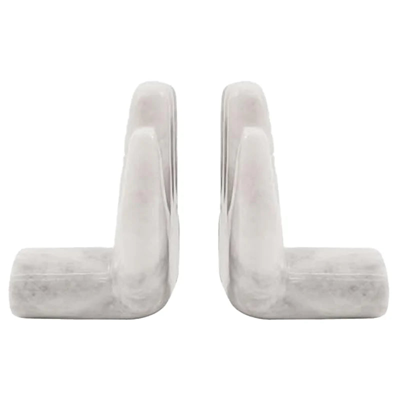 Artreestry Handmade Natural Marble Bookends Hand Design - Book Holder