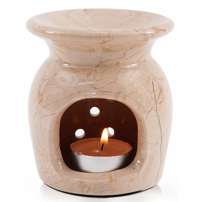 Artreestry Handmade Marble Oil Burner 4" Inches Handmade Candle Wax Warmer