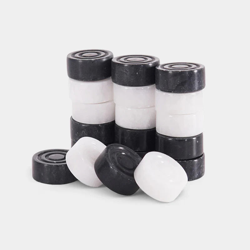 Checkers Figures - White & Black