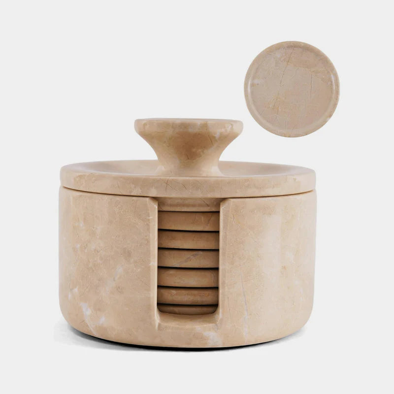 Coaster Set - Round with Cap