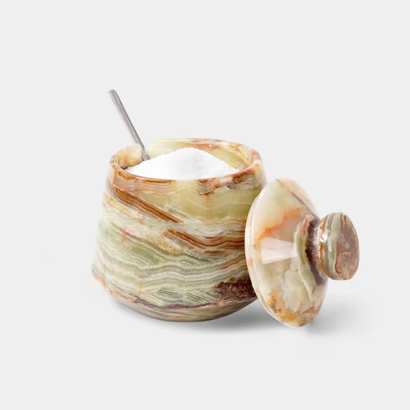 Marble Big Tumbler Salt Cellar