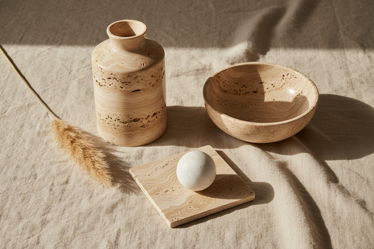 What Is Travertine? How It Differs From Marble and Why It Makes Beautiful Homeware
