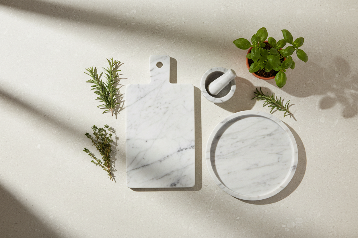 Why Natural Marble Is the Most Sustainable Material for Kitchen Accessories