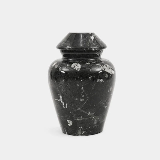 15cm Traditional Urn – handmade natural marble stone by Artreestry