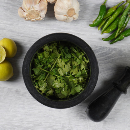 5" Artreestry Handmade Marble Mortar and Pestle Set