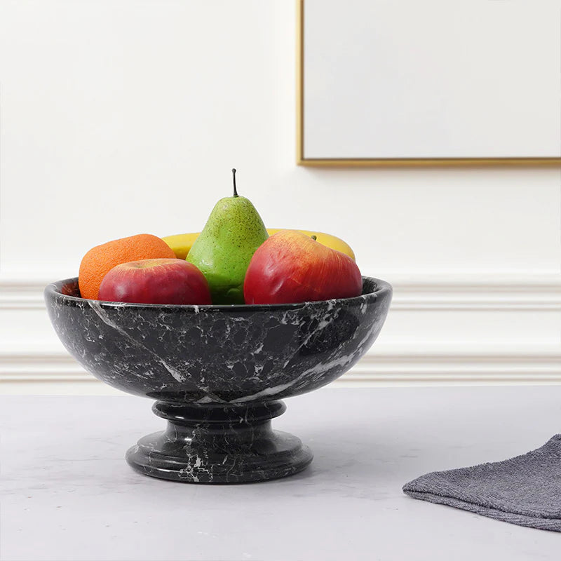 Artreestry Handmade Marble Fruit Bowl- Design B