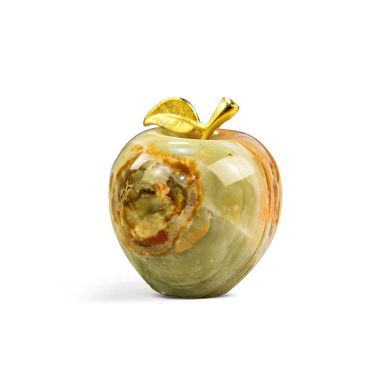 3" Artreestry Handmade Marble Apple Paper Weight