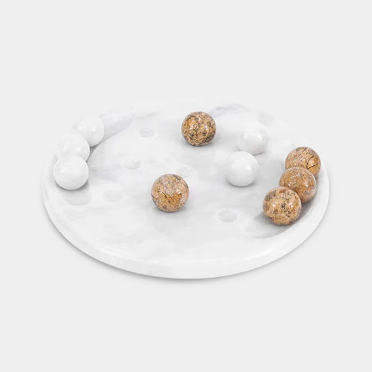 25cm Tic Tac Toe - White & Coral