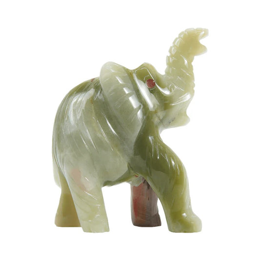 5" Artreestry Handmade Marble Elephant Statue Figurine
