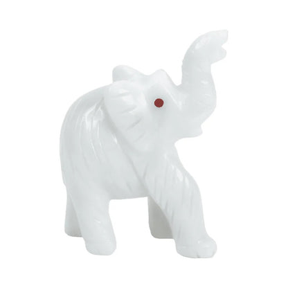 5" Artreestry Handmade Marble Elephant Statue Figurine