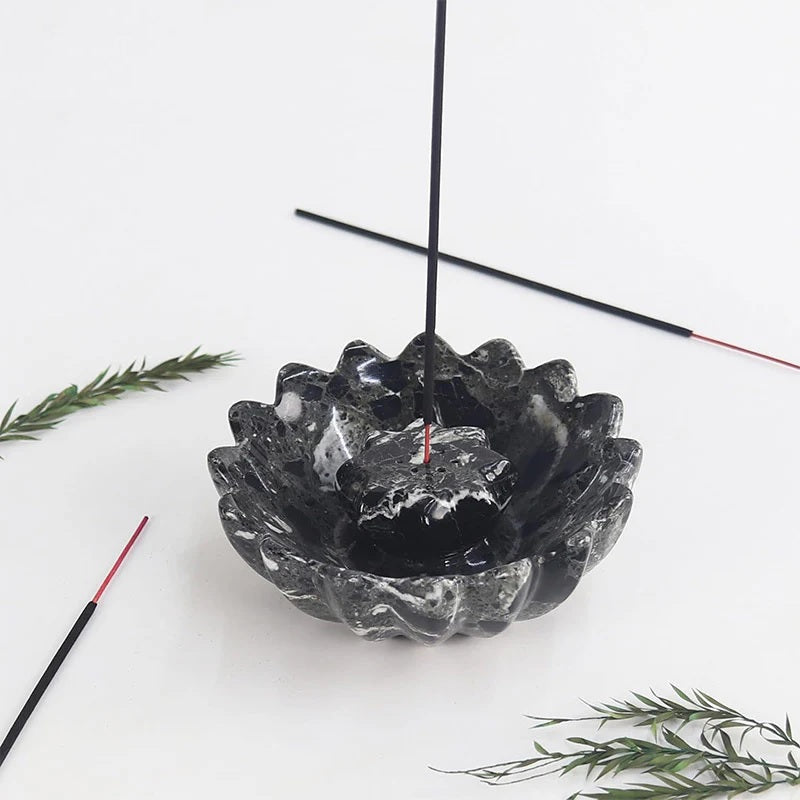 Artreestry Handmade Marble Incense Holder Star