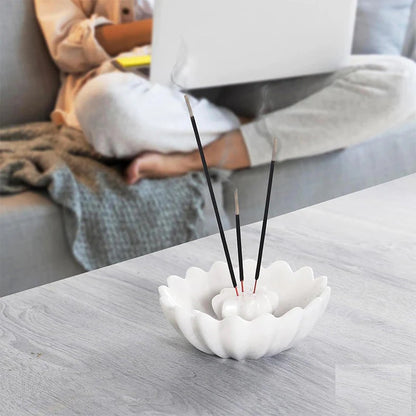 Artreestry Handmade Marble Incense Holder Star