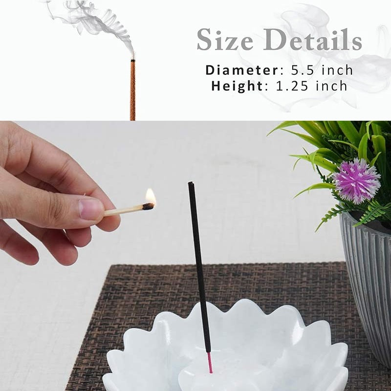 Artreestry Handmade Marble Incense Holder Star