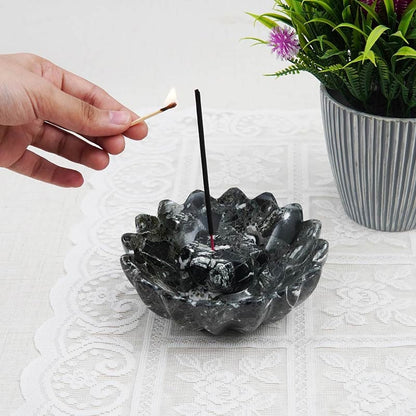 Artreestry Handmade Marble Incense Holder Star