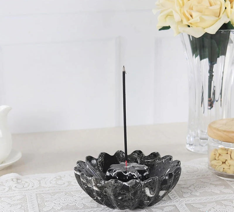 Artreestry Handmade Marble Incense Holder Star