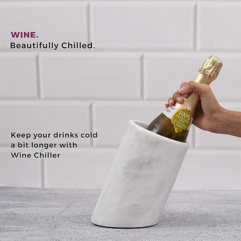 Artreestry Handmade Marble Wine Chiller (New)