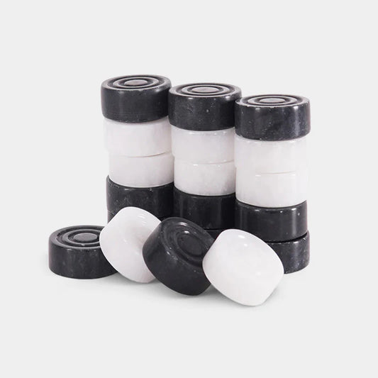Checkers Figures - White & Black