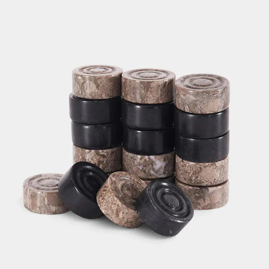 Checkers Pieces - Oceanic & Black