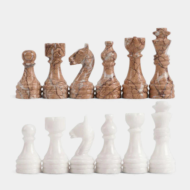Chess Figures - White & Marinara