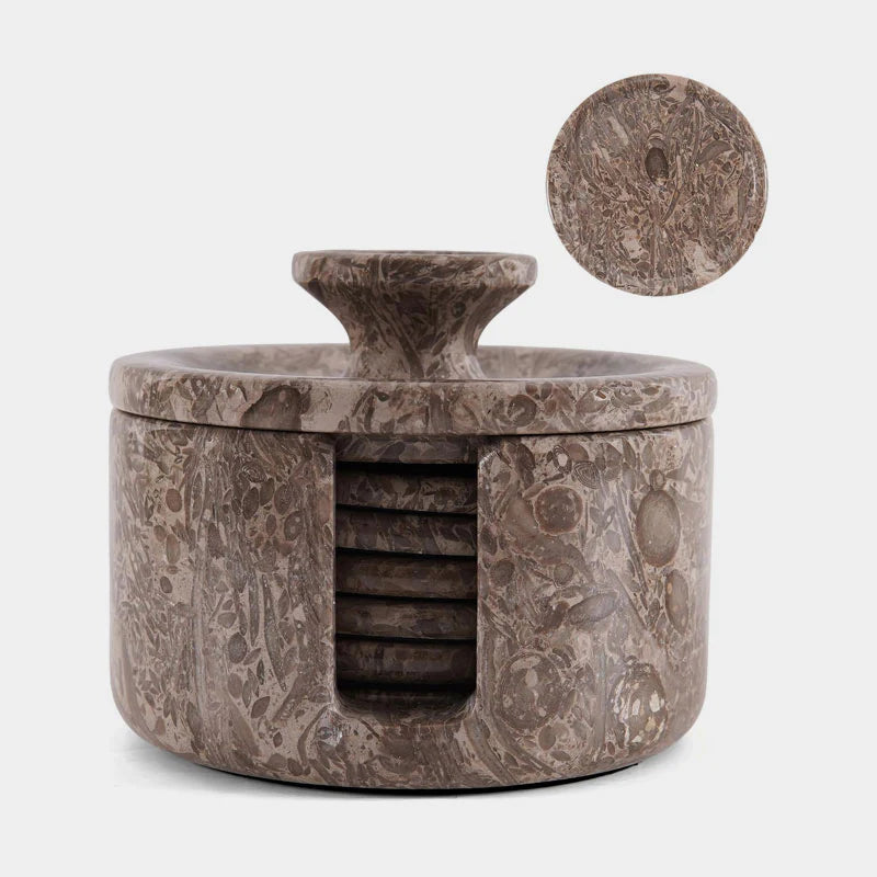 Coaster Set - Round with Cap