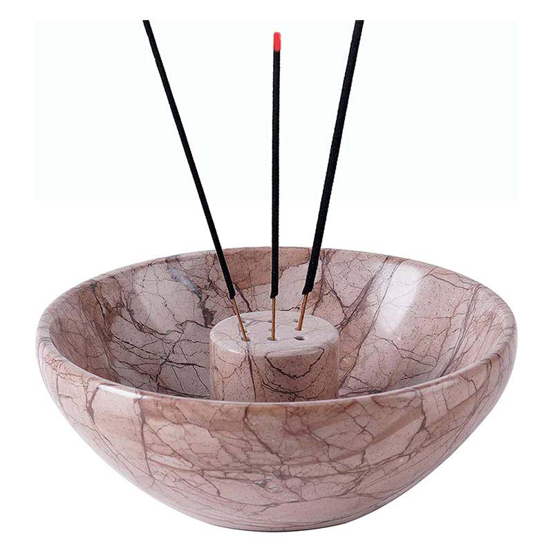 Artreestry Handmade Marble Incense Holder Round