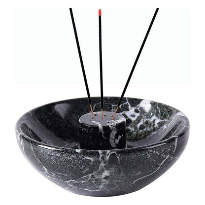 Artreestry Handmade Marble Incense Holder Round