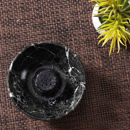 Artreestry Handmade Marble Incense Holder Round