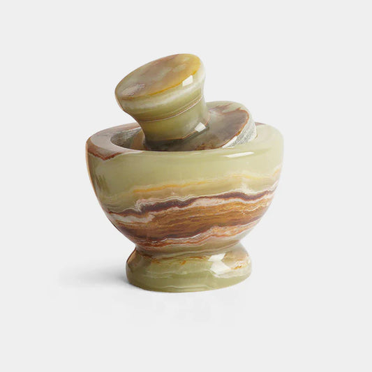Large Marble Mortar & Pestle Set
