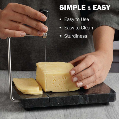 Artreestry Handmade Marble Cheese Slicer with Replacement Wires