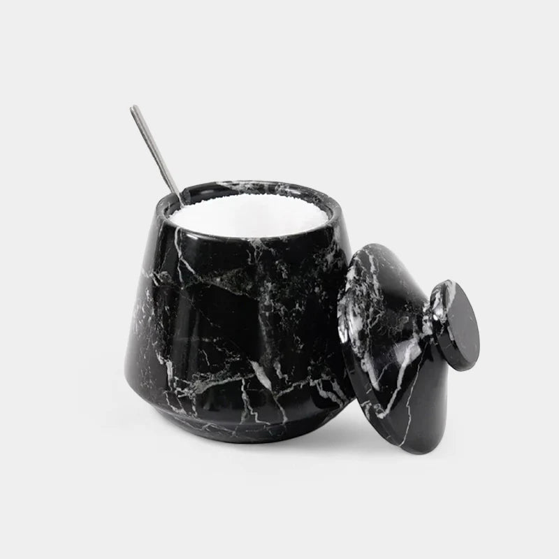 Marble Big Tumbler Salt Cellar