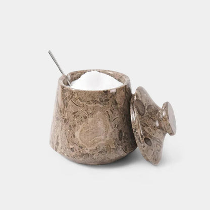 Marble Big Tumbler Salt Cellar
