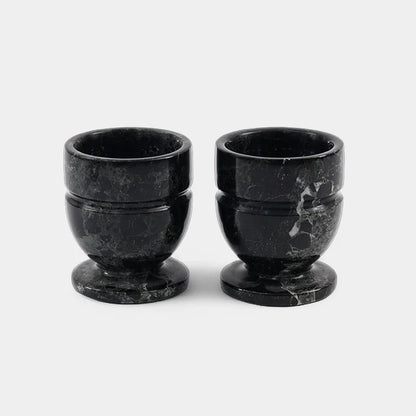 Marble Egg Cups Set
