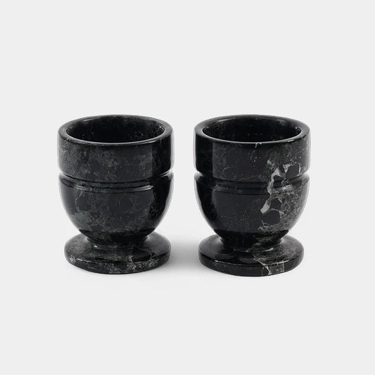 Marble Egg Cups Set