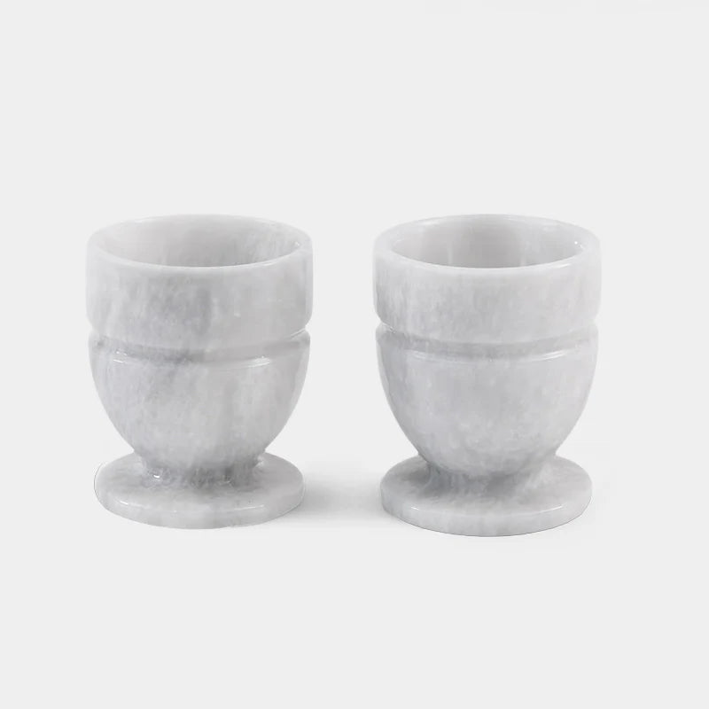 Marble Egg Cups Set