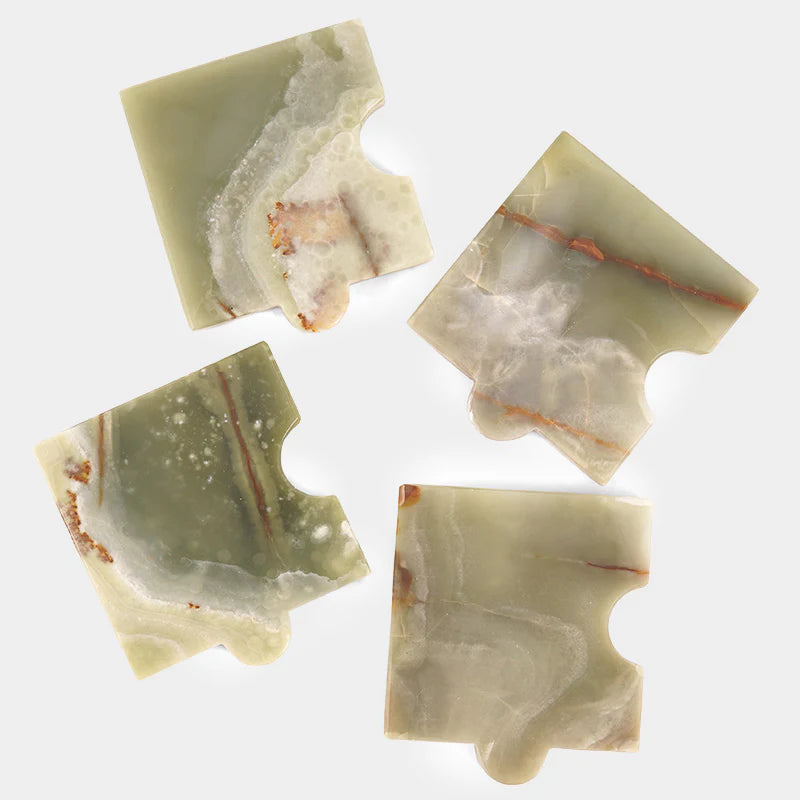Marble Puzzle Coaster Set of 4