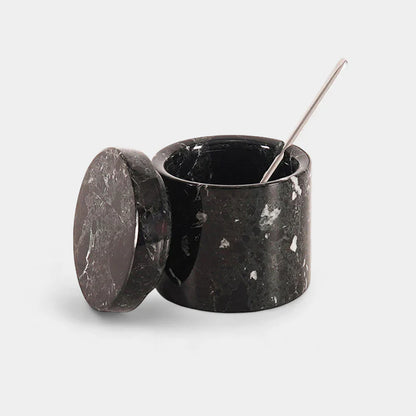 Marble Salt Cellar With Spoon