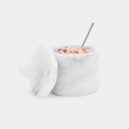 Marble Single Salt Cellar With Spoon