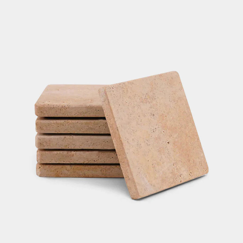 Marble Square Coasters Set