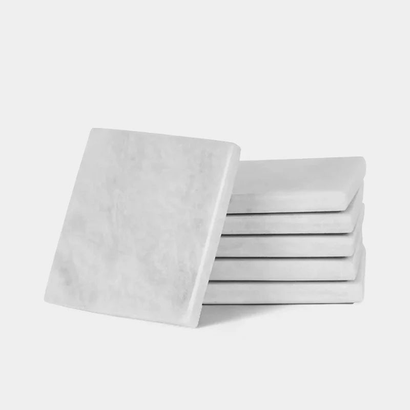 Marble Square Coasters Set