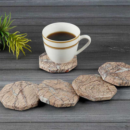 Marble Star Coaster Plates