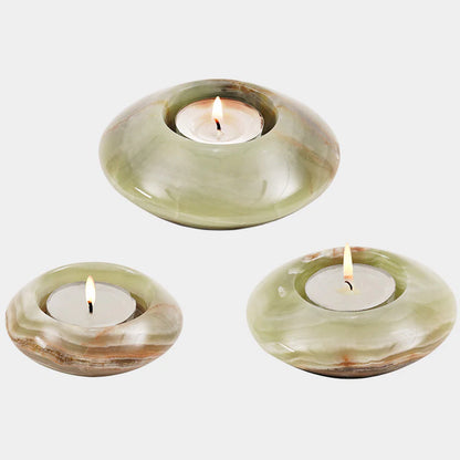 Marble Tea Light Candle Holder Set of 3