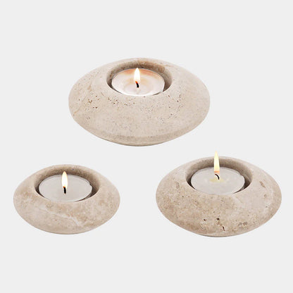 Marble Tea Light Candle Holder Set of 3