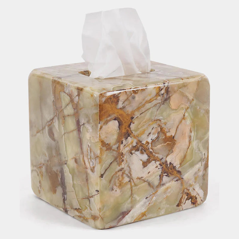 Marble Tissue Box Holder - Square
