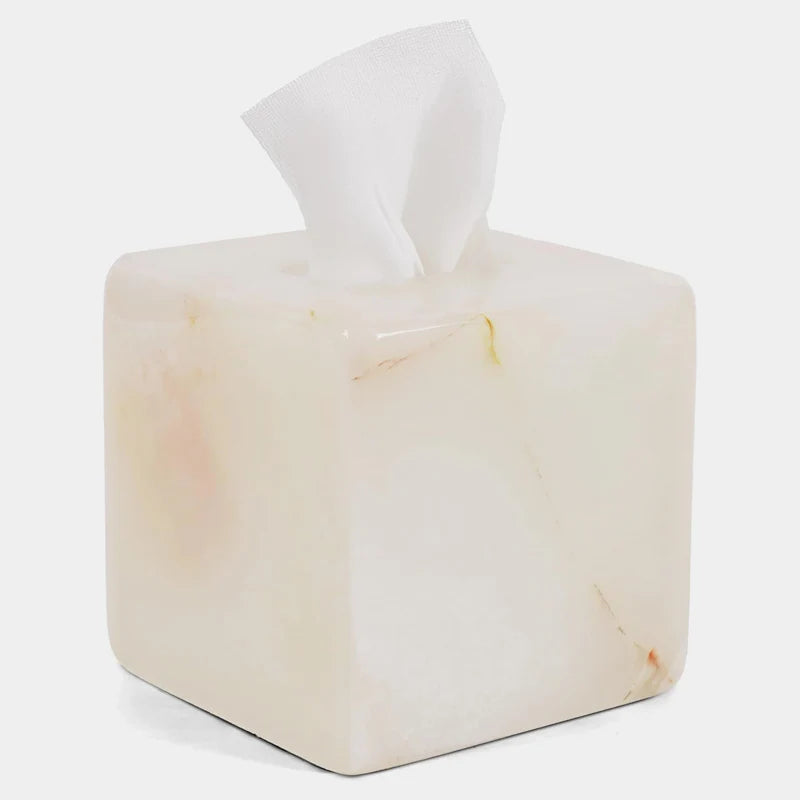 Marble Tissue Box Holder - Square