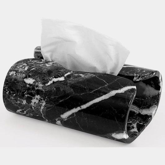 Marble Tissue Holder – handmade natural stone by Artreestry