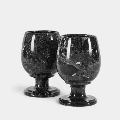 Marble Wine Glasses Set of 2